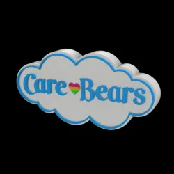 3D MULTICOLOR LOGO/SIGN - Care Bears