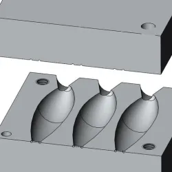 5oz fishing weight mould
