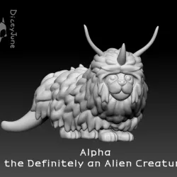 Alpha the Definitely an Alien Creature