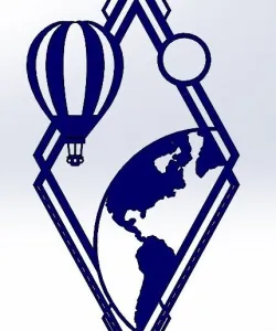 balloon flight on the globe wall decor