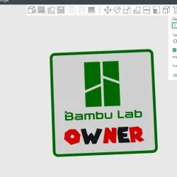 Bambu lab "Owner" plate