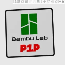 Bambu lab P1P plate