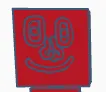big evil red man