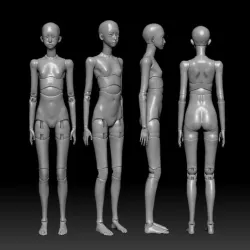 BJD ball jointed doll STL female model Juliette