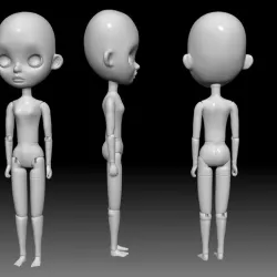 BJD doll stl