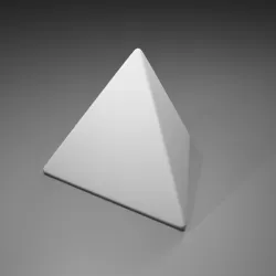 Blank Dice D4