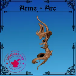 Bow - Elven - Fantasy - For miniature or Diorama