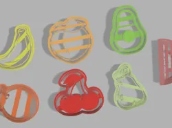 Cookie Cutters Fruit Fruit X7