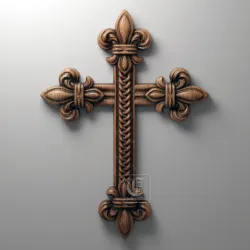 Cross 5 - 3D STL File For CNC and 3D Printer