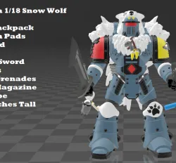 Custom 1/18 Snow Wolf Marine