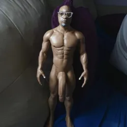 Demetrius black male . nude art stl