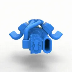 Diecast engine V8 with Potvin Supercharger Scale 1:25