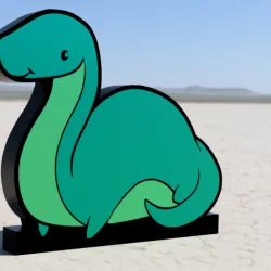 dino Brontosaurus light z-hop style (single extruder)