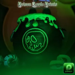 Disney Poison Apple Halloween Candy Coldron