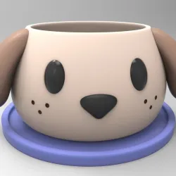 Dog Flower Pot