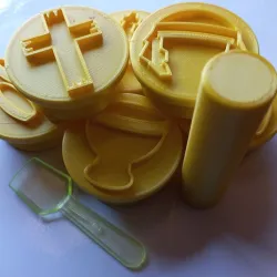 EASTER STAMP SET AND ROLLER FOR COOKIES OR PLAYDOUGH/ CHRISTIAN