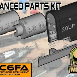 FGC-6FA MKI/MKII full auto / semi auto open bolt Advanced Parts Kit  GBB airsoft FGC-9 replica