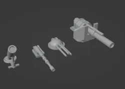 Gaslands Cannon Five Set