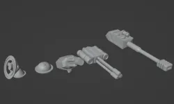 Gaslands Cannon Four Set