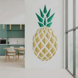 Geometric Pineapple wall art