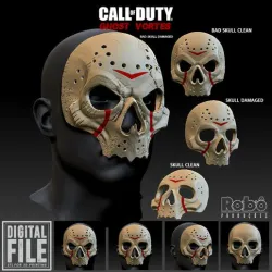 Ghost Mask Voorhees Simon Riley Hockey Mask - Call of Duty - WARZONE - Cosplay