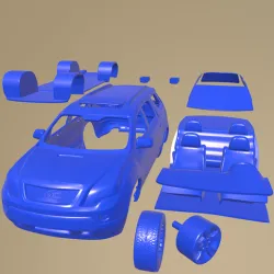 GMC Acadia 2011 Printable Car In Separate Parts
