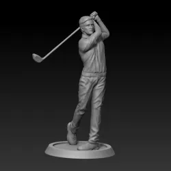 golfer statue