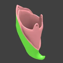 Hanging Organic Flower Pot - Obj. File