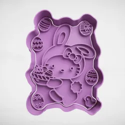 hello kity with easter basket