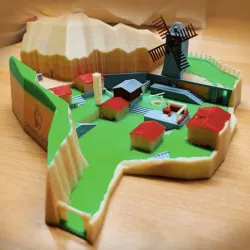 Kakariko Village - Zelda Ocarina of Time (Multicolor)