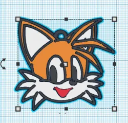 Key ring tais (tails) Sonic