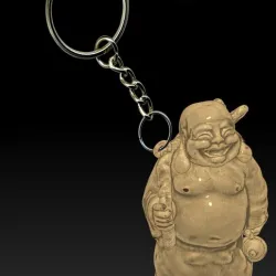 Keychain netsuke Japan Buddha character