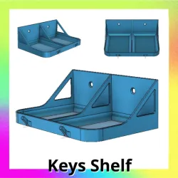 Keys Wall mounted Tray Shelf