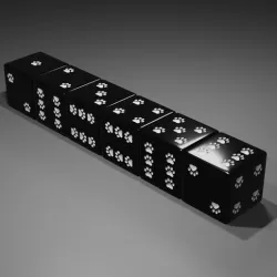 Kitty Cat Pawprint Dice D6