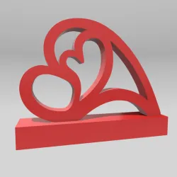 Layered Love, Heart in Heart Statue,  Love Heart Sculpture Statue, Gift Home Decor Figurine,  Love gift, engagement gift, marriage, proposal, I love you Valentine's Day