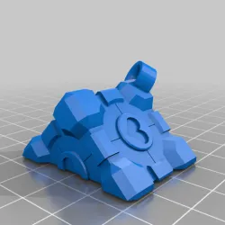 Matching keychains Companion Cube Portal