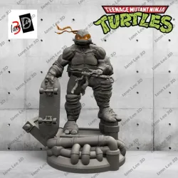Michelangelo TMNT - Ninja Turtle Fan-Art 3D Collectible ST