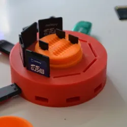 Micro SD Card + SD Card + USB flash drive organizer