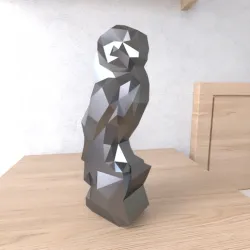 Owl Statue Lowpoly