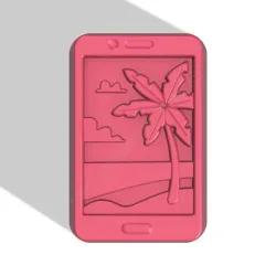 Palm tree wallpaper Stl File