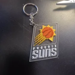Phoenix Suns Logo Colorized Keychains