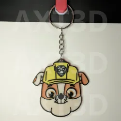 Rubble Paw Patrol Key Chain