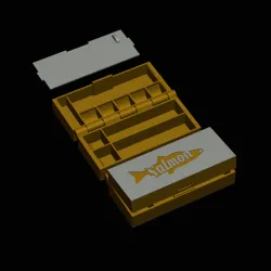 salmon box for fishing tools / print in place