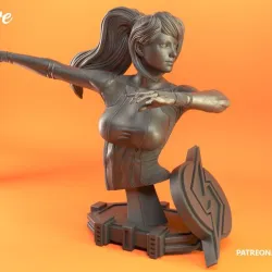 SAMUS ZERO SUIT BUST