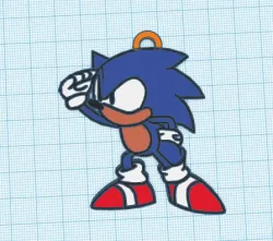 Sonic keychain