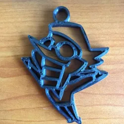 Spamton G. Spamton Bagtag (Deltarune, Fan-made, BIG SHOT)
