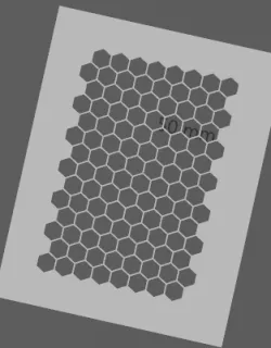 stencil honeycomb aerograph