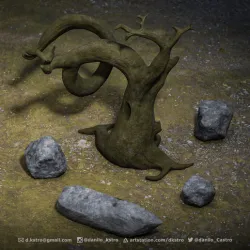 Stones and Tree