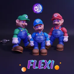 SUPER MARIO BROS - FLEXI IN PLA - 3MF - STL