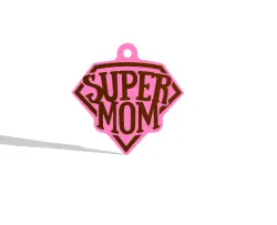 Super Mom keychain